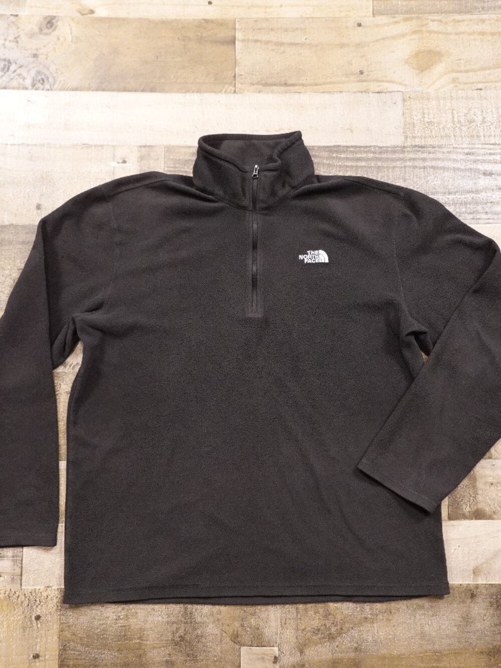 The North Face Polartec 1/4 Zip Fleece Pullover‎ Men’s Large Black Outdoor